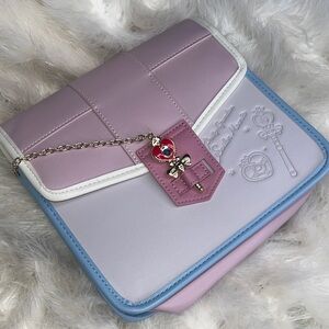 Sailor Moon LIMITED EDITION Pastel Pink Crossbody Bag Heart Charm Anime Purse